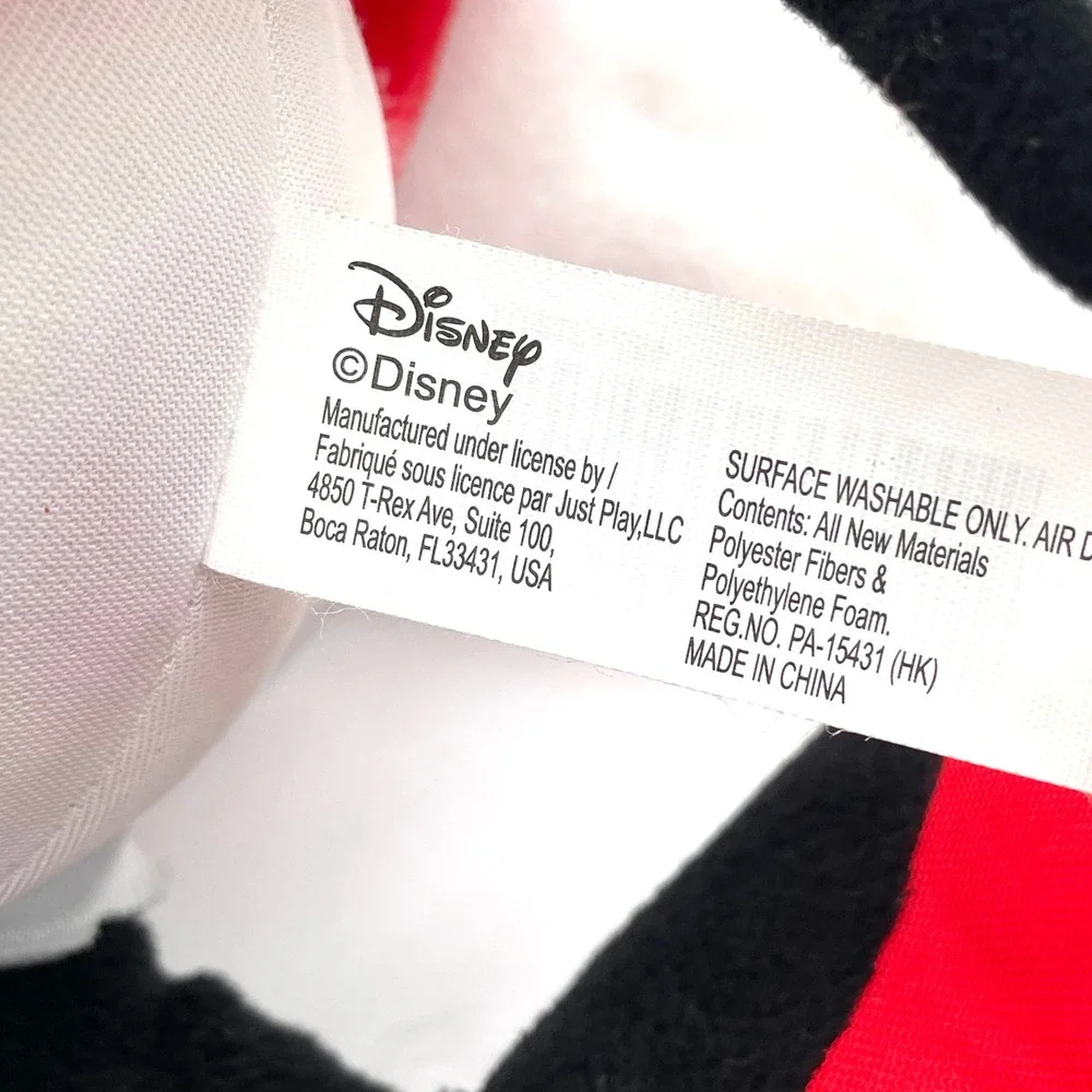 Disney Minnie Mouse Plush Toy Kids Large Red Snowflake Holiday Christmas Dress